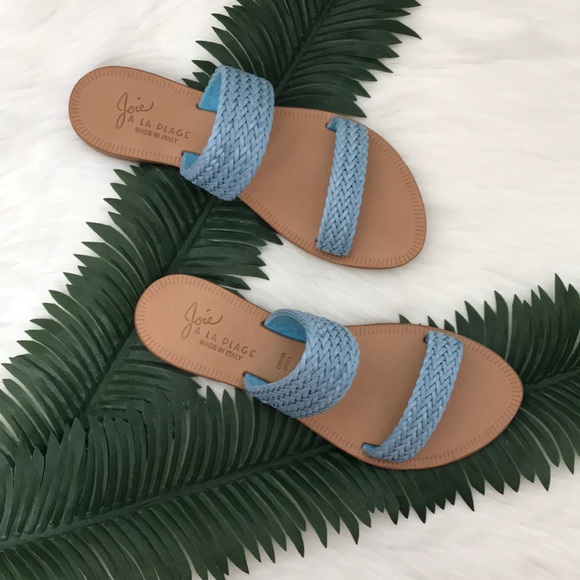 Joie Shoes - Joie Sable Blue Woven Sandals